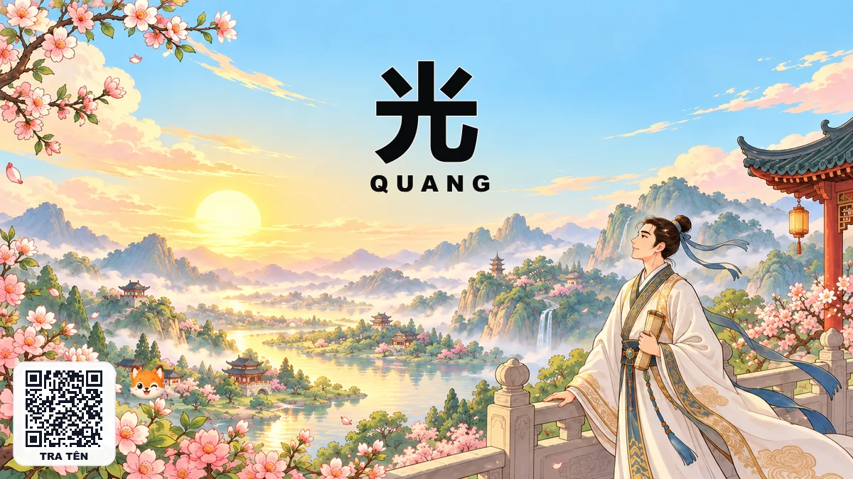 Tên QUANG Trong Tiếng Trung Là Gì? Ý Nghĩa Tên Quang, Điển Tích & Những Nhân Vật Nổi Tiếng Nhất - FoxHSK