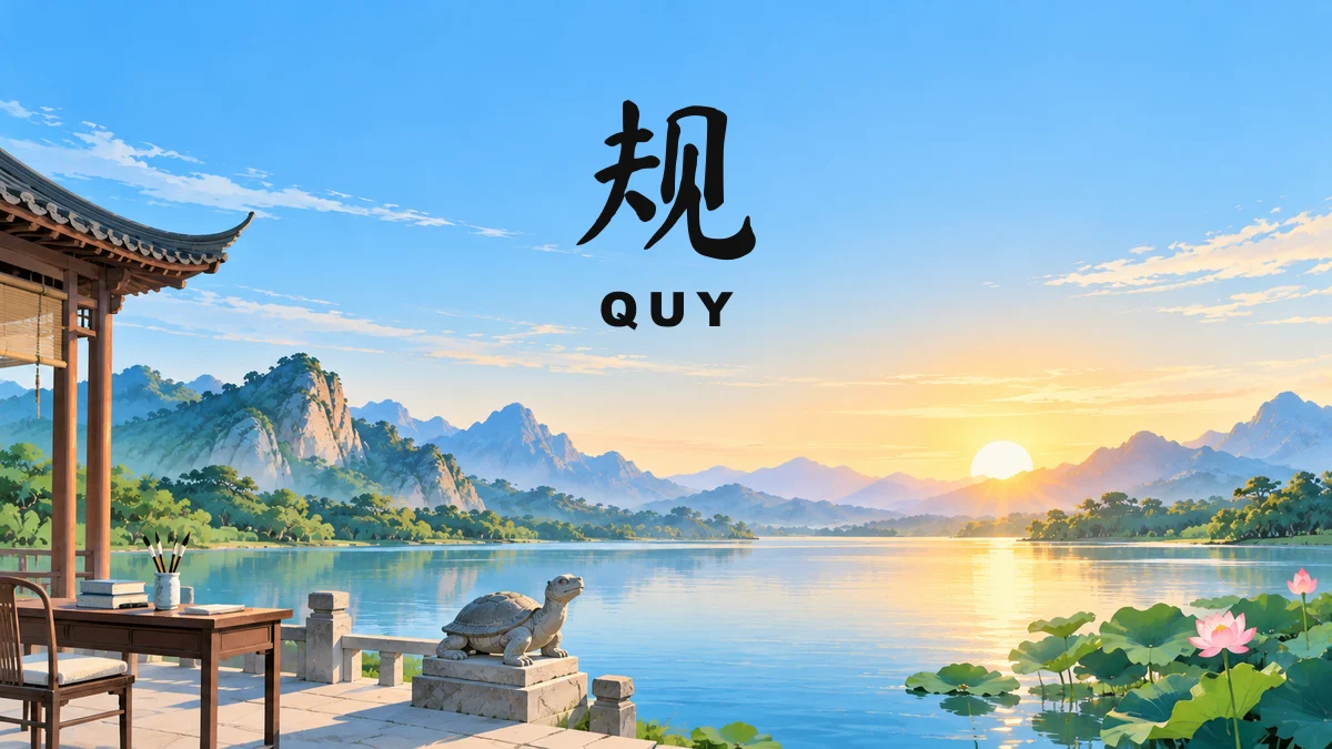 Tên QUY Trong Tiếng Trung Là Gì? Ý Nghĩa Tên Quy, Điển Tích & Những Nhân Vật Nổi Tiếng Nhất - FoxHSK