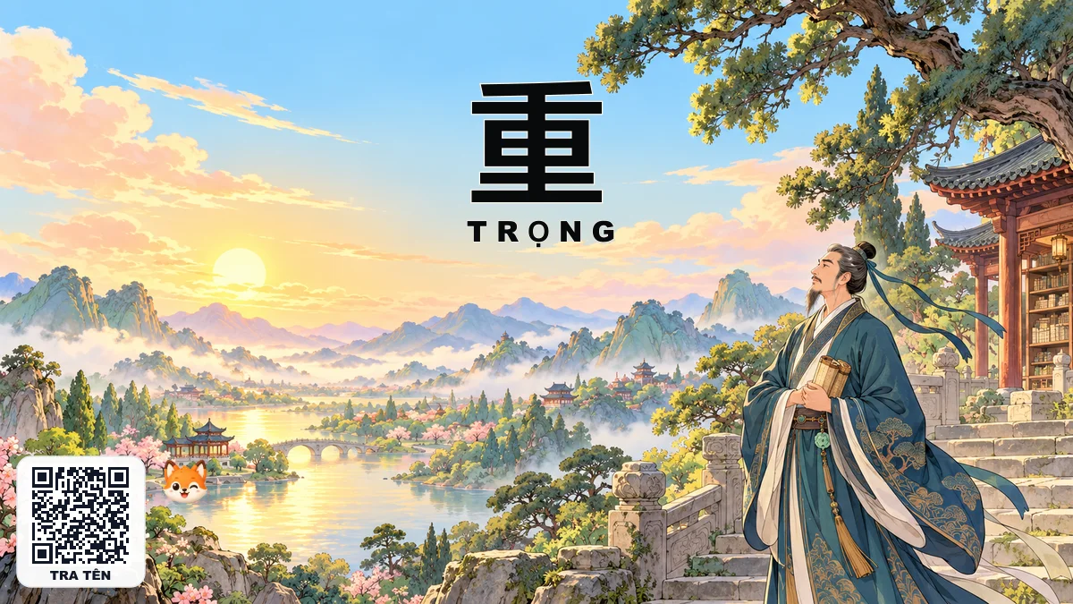 Tên TRỌNG Trong Tiếng Trung Là Gì? Ý Nghĩa Tên Trọng, Điển Tích & Những Nhân Vật Nổi Tiếng Nhất - FoxHSK