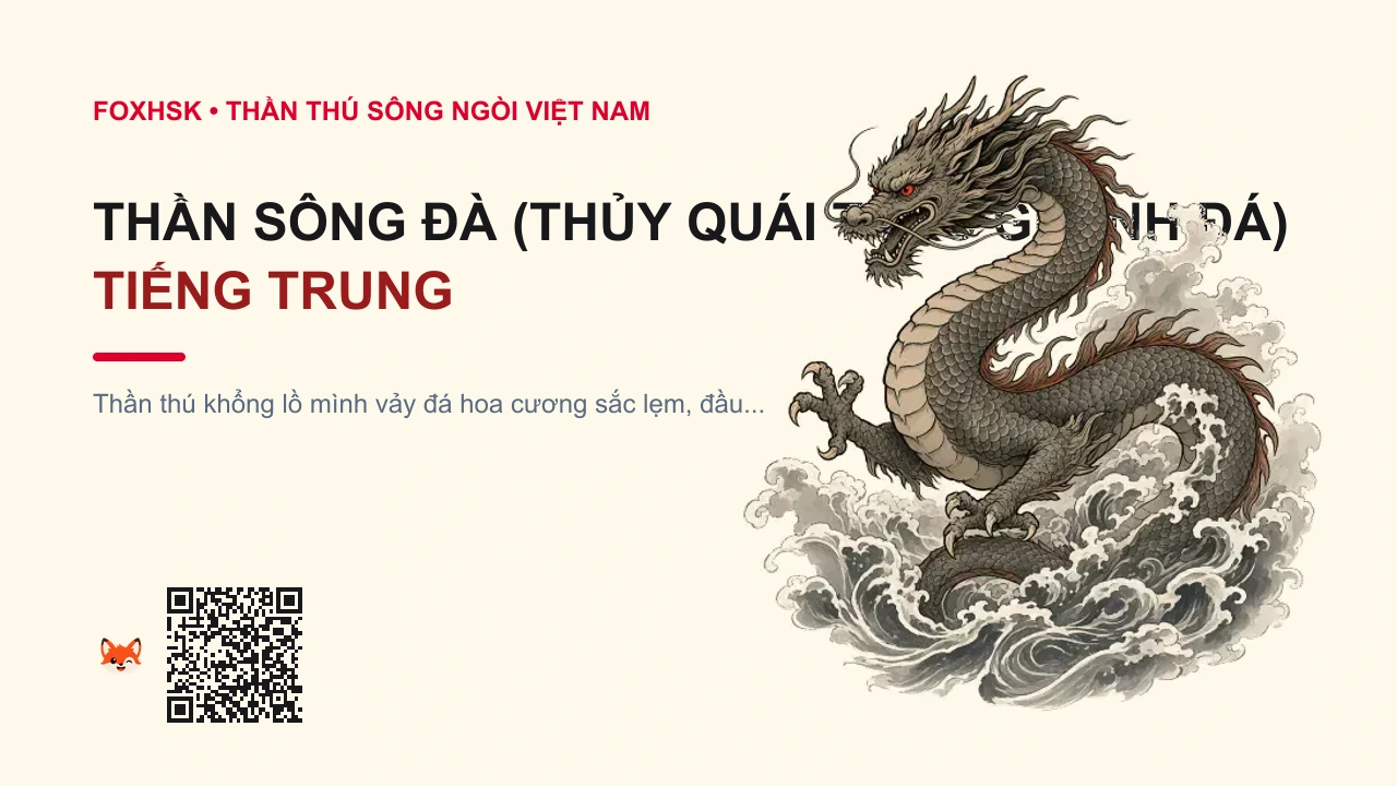 Thần Sông Đà (Thủy Quái Thác Ghềnh Đá) Tiếng Trung Là Gì? (陀江水神 - tuójiāng shuǐshén) • Nguồn Gốc Tây Bắc Việt Nam, Hùng, Dấu Ấn Pop Culture & Phương Pháp Hóa Giải - FoxHSK