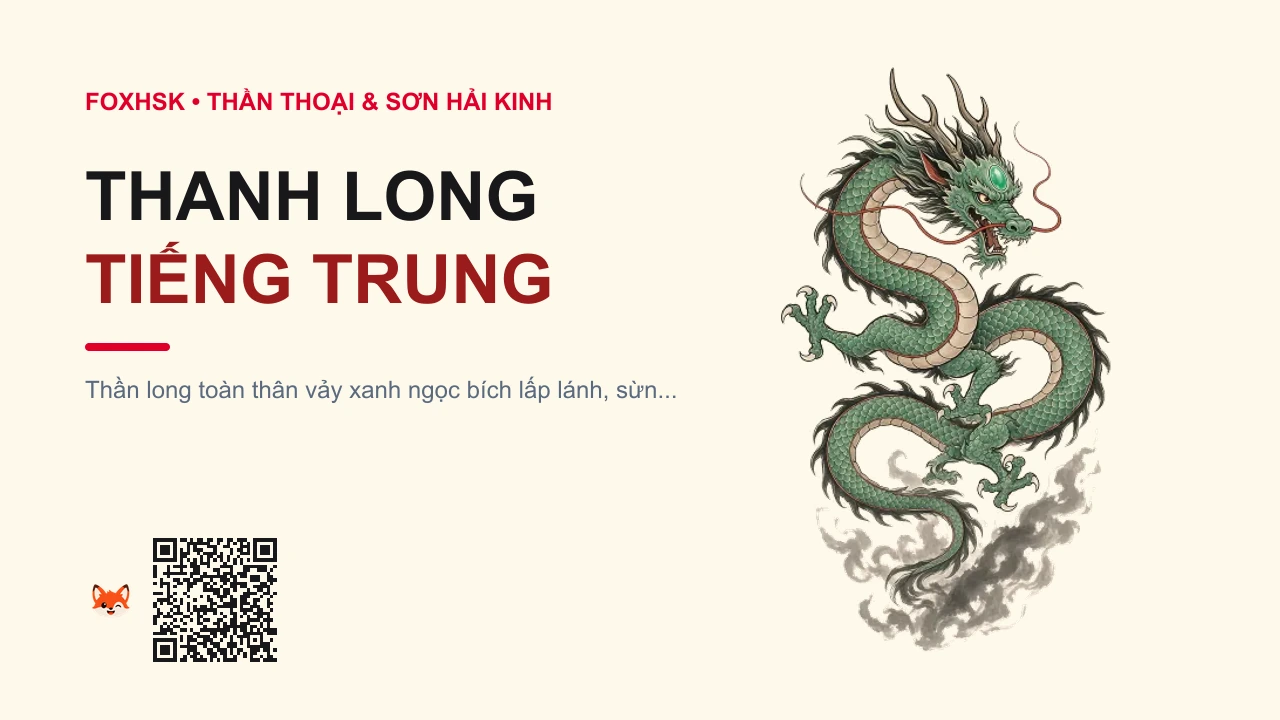 Thanh Long Tiếng Trung Là Gì? (青龙 - qīnglóng) • Nguồn Gốc Thiên văn học cổ đại,, Dấu Ấn Pop Culture & Phương Pháp Hóa Giải - FoxHSK