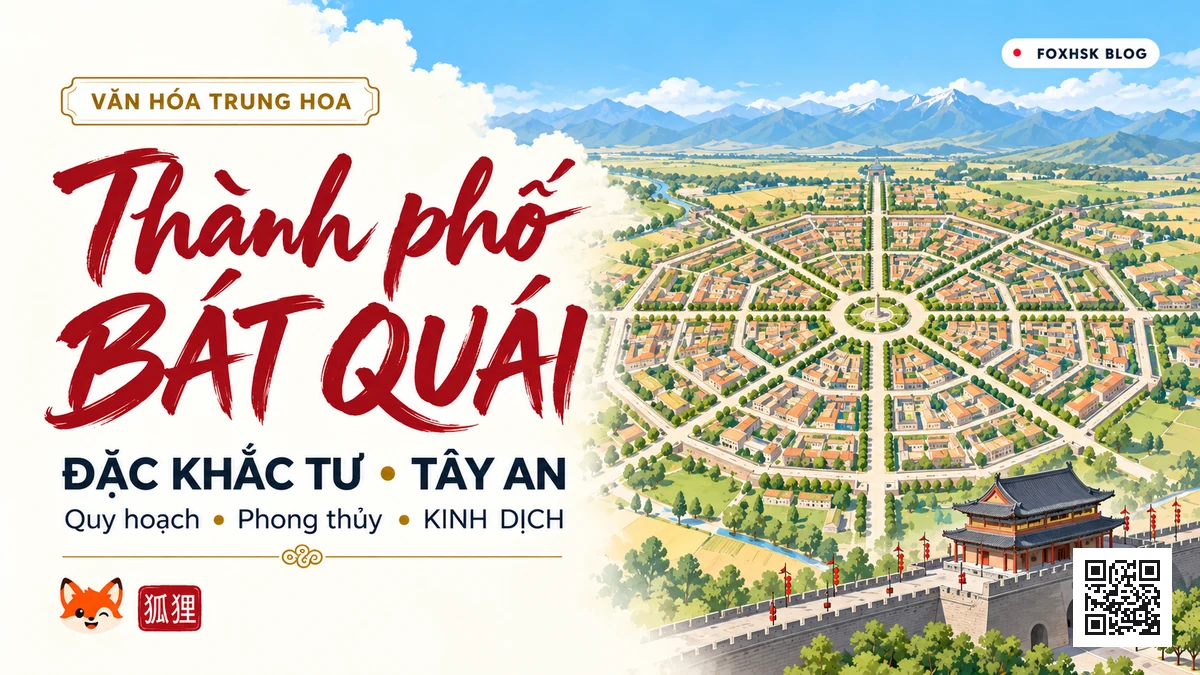 Thành Phố Bát Quái Đặc Khắc Tư & Quy Hoạch Phong Thủy Cố Đô Tây An: Mê Cung Không Đèn Đỏ Dưới Góc Nhìn Kinh Dịch - FoxHSK
