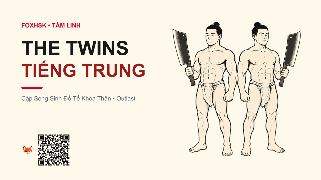 Cặp Song Sinh Đồ Tể Khỏa Thân (The Twins) Tiếng Trung Là Gì? (裸体双胞胎兄弟 - luótǐ shuāngbāotāi) • Nguồn Gốc Game Outlast (Khu nhà tù, Dấu Ấn Pop Culture & Phương Pháp Hóa Giải - FoxHSK