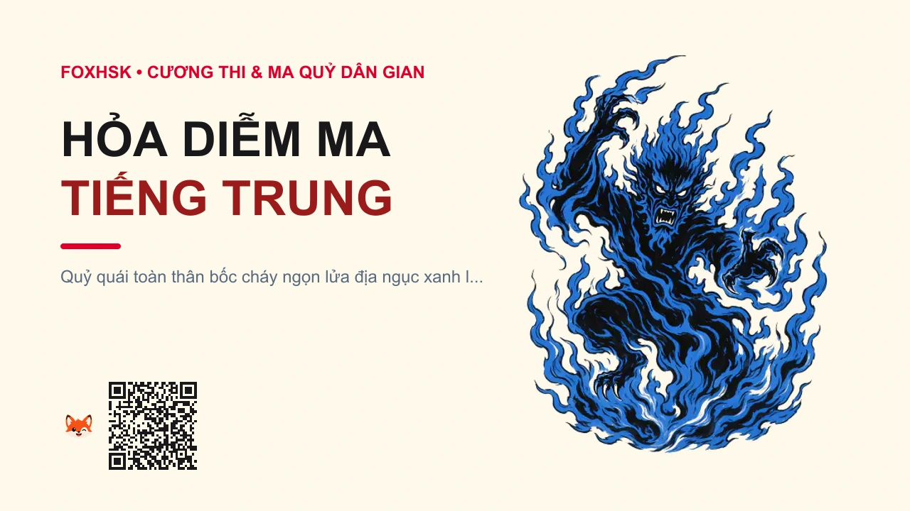 Hỏa Diễm Ma Tiếng Trung Là Gì? (焰魔 - yànmó) • Nguồn Gốc Thần thoại Địa Ngục Hỏa, Dấu Ấn Pop Culture & Phương Pháp Hóa Giải - FoxHSK