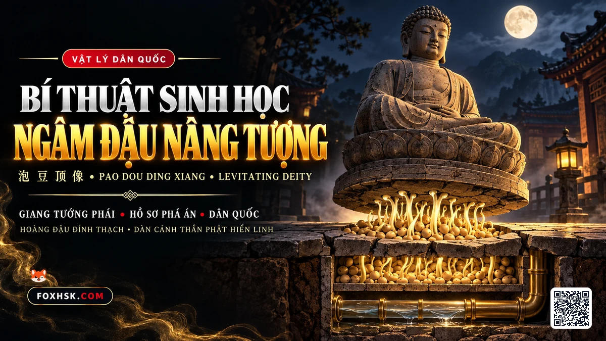 Thuật Ngâm Đậu Nâng Tượng (泡豆顶像): Chiêu "Thần Phật Đội Đất Hiển Linh" Bằng Lực Nở Sinh Học Ngàn Cân - FoxHSK
