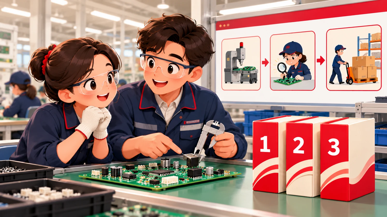 Tiếng Trung Công Xưởng Toàn Tập (Trọn Bộ Quyển 1, 2, 3): 800+ Từ Vựng, Mẫu Câu Giao Tiếp Nhà Máy & Tải Ebook PDF VIP - FoxHSK