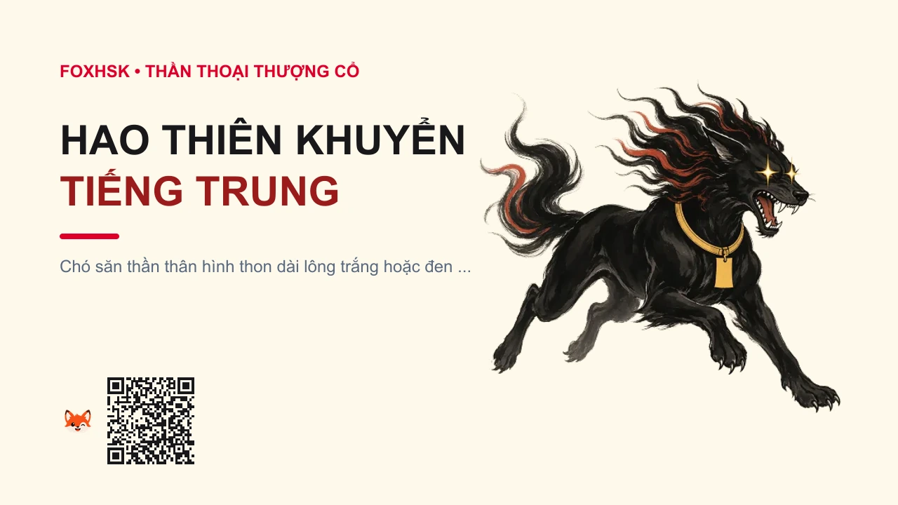 Hao Thiên Khuyển Tiếng Trung Là Gì? (哮天犬 - xiàotiānquǎn) • Nguồn Gốc Thần thoại Đạo giáo, Bạn, Dấu Ấn Pop Culture & Phương Pháp Hóa Giải - FoxHSK