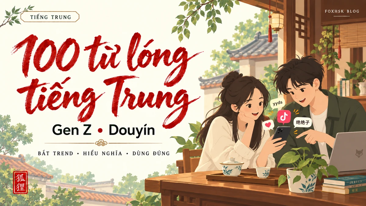 Top 100+ Từ Lóng Tiếng Trung Hot Trend Gen Z Douyin & Mạng Xã Hội Mới Nhất | FoxHSK - FoxHSK
