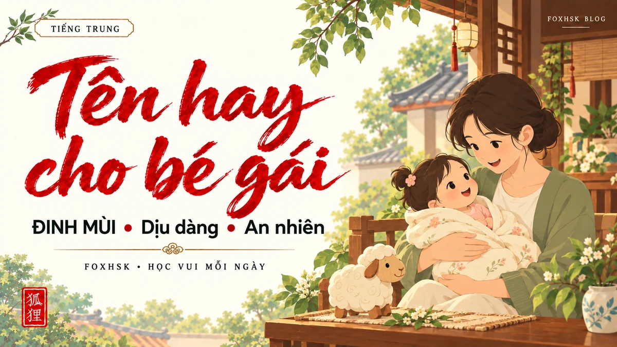 Top Tên Hay Cho Con Gái Năm 2027 Đinh Mùi Dịu Dàng Phú Quý An Nhiên - FoxHSK