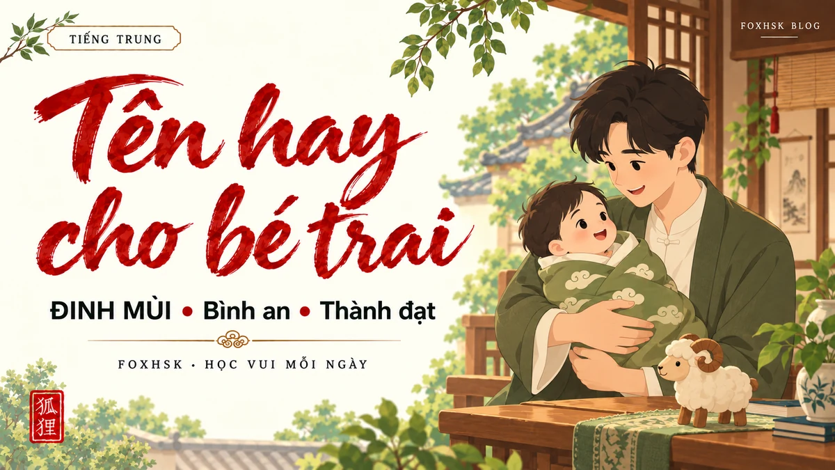 Top Tên Hay Cho Con Trai Năm 2027 Đinh Mùi Thông Minh Thành Đạt Bình An - FoxHSK