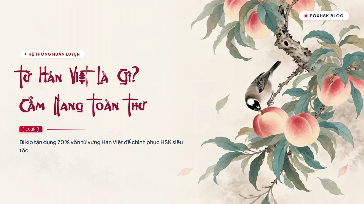 Từ Hán Việt Là Gì? Cẩm Nang Toàn Thư Từ Gốc Đến Ngọn & Bí Kíp Tận Dụng 70% Vốn Từ Để Học Tiếng Trung Siêu Tốc - FoxHSK