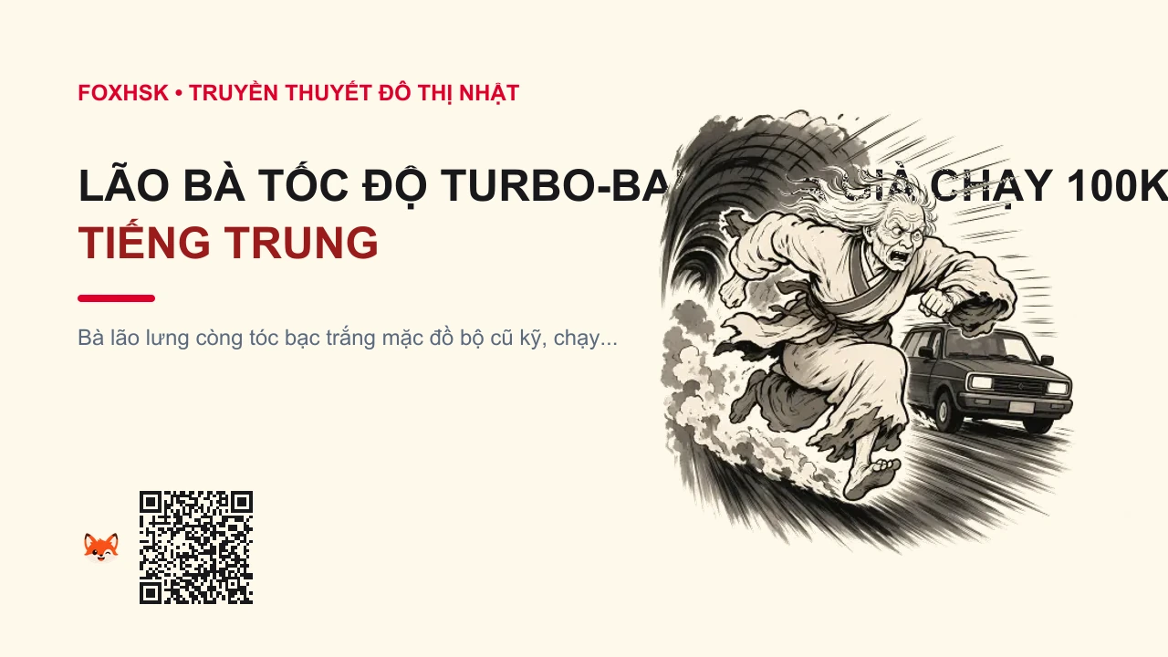 Lão Bà Tốc Độ Turbo-baba (Bà Già Chạy 100km/h Hầm Đường Bộ) Tiếng Trung Là Gì? (高速婆婆 - gāosù pópó) • Nguồn Gốc Hầm Rokko tỉnh Hyogo và, Dấu Ấn Pop Culture & Phương Pháp Hóa Giải - FoxHSK