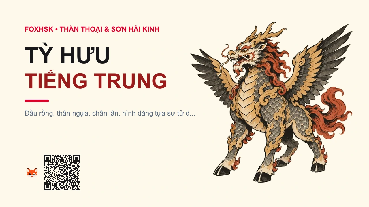 Tỳ Hưu Tiếng Trung Là Gì? (貔貅 - píxiū) • Nguồn Gốc Sơn Hải Kinh, Sử Ký -, Dấu Ấn Pop Culture & Phương Pháp Hóa Giải - FoxHSK