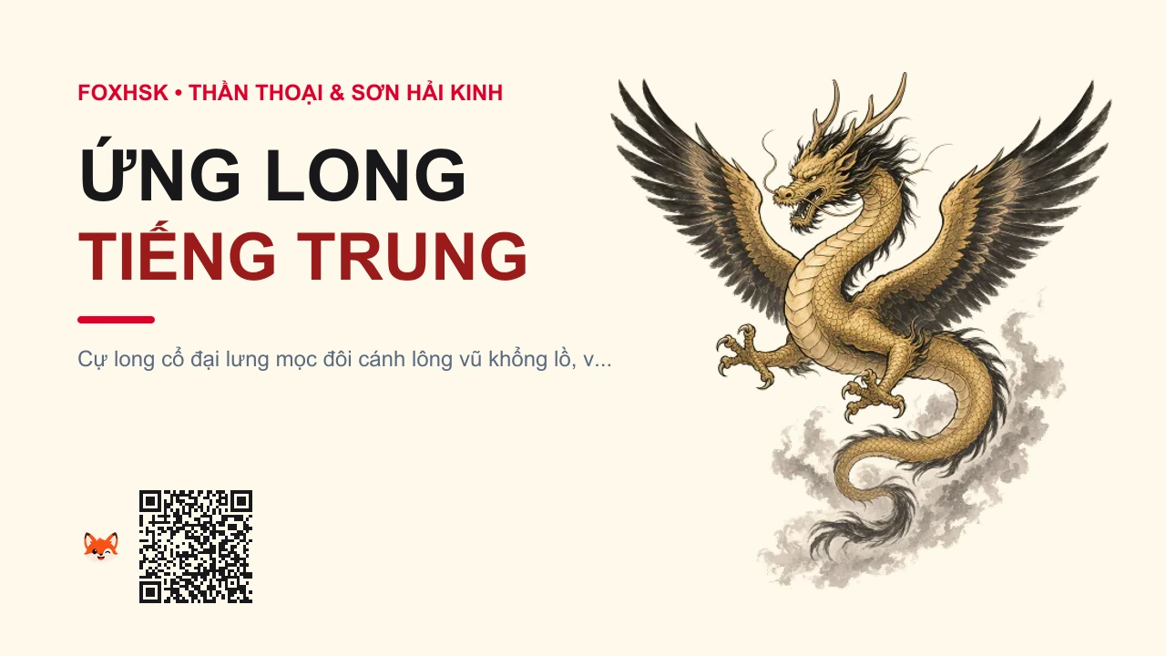 Ứng Long Tiếng Trung Là Gì? (应龙 - yìnglóng) • Nguồn Gốc Sơn Hải Kinh • Đại Hoang, Dấu Ấn Pop Culture & Phương Pháp Hóa Giải - FoxHSK