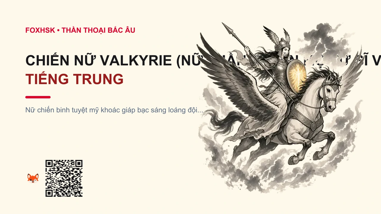 Chiến Nữ Valkyrie (Nữ Thần Tuyển Mộ Tử Sĩ Về Valhalla) Tiếng Trung Là Gì? (女武神瓦尔基里 - wǎ'ěrjīlǐ) • Nguồn Gốc Chiến trường Bắc Âu &, Dấu Ấn Pop Culture & Phương Pháp Hóa Giải - FoxHSK