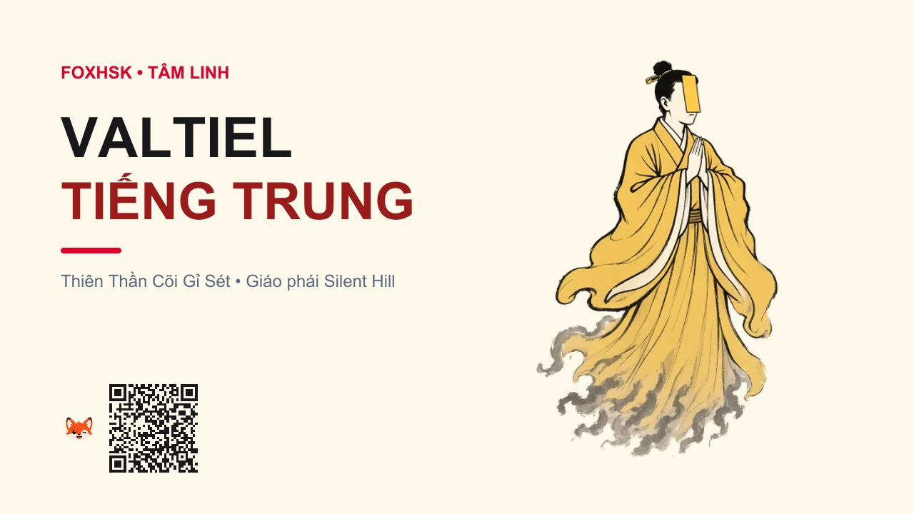Thiên Thần Cõi Gỉ Sét Valtiel Tiếng Trung Là Gì? (瓦尔蒂尔 - wǎ'ěrdì'ěr) • Nguồn Gốc Game Silent Hill 3 (Giáo, Dấu Ấn Pop Culture & Phương Pháp Hóa Giải - FoxHSK