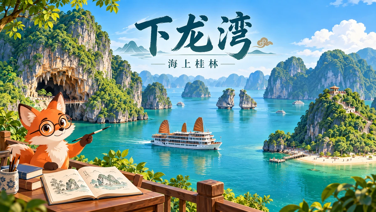 Vịnh Hạ Long & Đảo Tuần Châu Quảng Ninh (广宁省下龙湾与巡洲岛): Di Sản Thiên Nhiên Thế Giới Song Ngữ Trung - Việt - FoxHSK