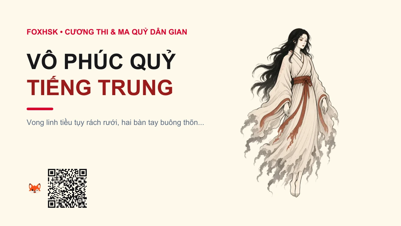 Vô Phúc Quỷ Tiếng Trung Là Gì? (无福鬼 - wúfúguǐ) • Nguồn Gốc Phật giáo Đại Thừa, Pháp, Dấu Ấn Pop Culture & Phương Pháp Hóa Giải - FoxHSK