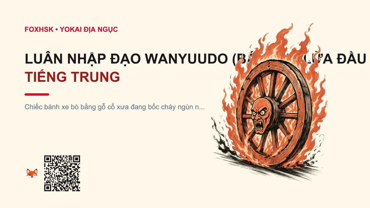 Luân Nhập Đạo Wanyuudo (Bánh Xe Lửa Đầu Lâu Đang Cháy) Tiếng Trung Là Gì? (轮入道 - lúnrùdào) • Nguồn Gốc Kinh đô Kyoto thời, Dấu Ấn Pop Culture & Phương Pháp Hóa Giải - FoxHSK