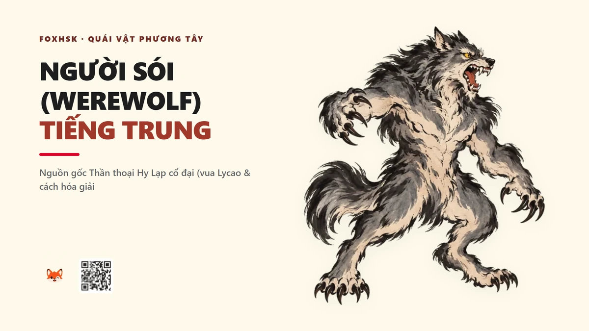Người Sói (Werewolf) Tiếng Trung Là Gì? (狼人 - lángrén) • Lời Nguyền Trăng Tròn, Quái Thú Gévaudan Nước Pháp & Loạt Phim Underworld - FoxHSK