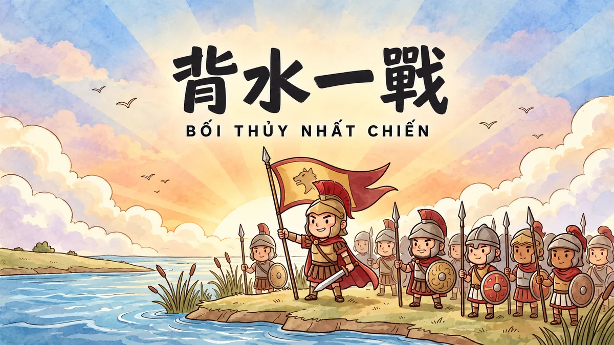 Ý Nghĩa Thành Ngữ Bối Thủy Nhất Chiến (背水一战): Điển Cố Hàn Tín Bày Trận Tựa Sông & Đặt Vào Chỗ Chết Để Sống - FoxHSK