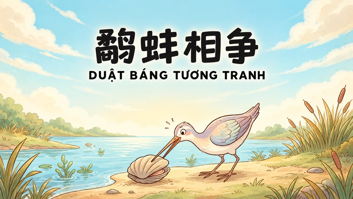 Ý Nghĩa Thành Ngữ Duật Báng Tương Tranh (鹬蚌相争): Điển Cố Cò Trai Tranh Nhau Ngư Ông Đắc Lợi - FoxHSK