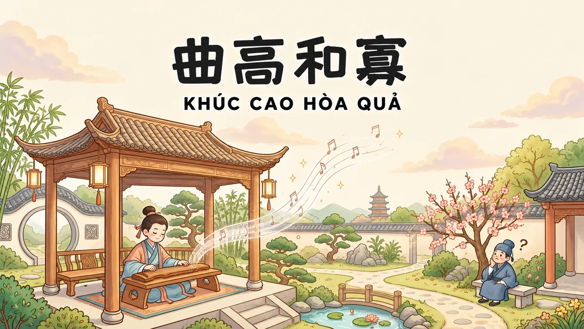 Ý Nghĩa Thành Ngữ Khúc Cao Hòa Quả (曲高和寡): Điển Cố Khúc Ca Siêu Phàm & Sự Cô Độc Của Bậc Trí Giả - FoxHSK