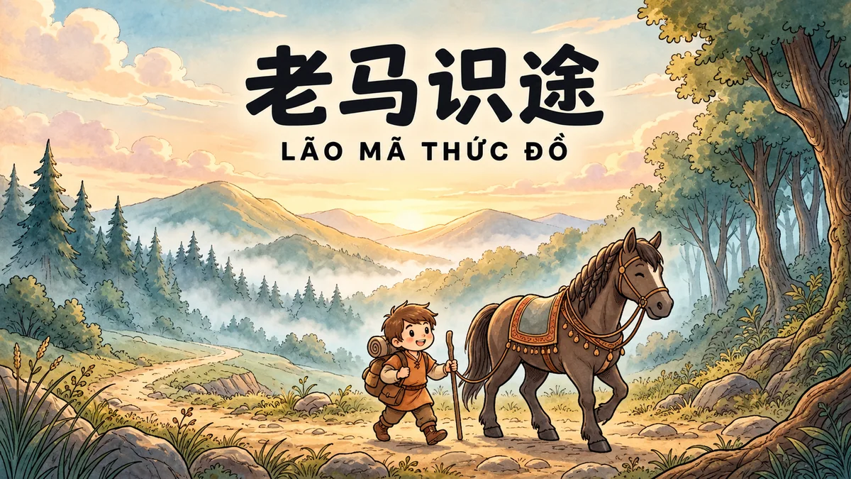 Ý Nghĩa Thành Ngữ Lão Mã Thức Đồ (老马识途): Điển Cố Ngựa Già Biết Đường & Giá Trị Kinh Nghiệm Của Người Đi Trước - FoxHSK