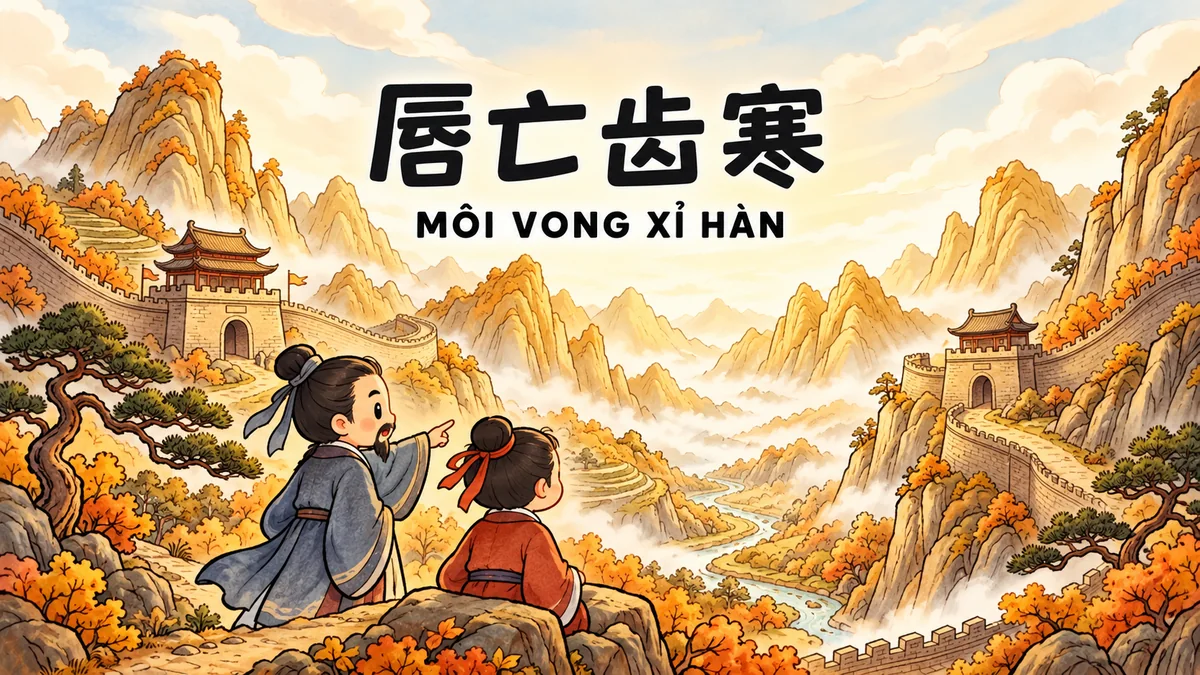 Ý Nghĩa Thành Ngữ Môi Vong Xỉ Hàn (唇亡齿寒): Điển Cố Môi Hở Răng Lạnh & Mối Quan Hệ Sinh Tử Liền Kề | FoxHSK
