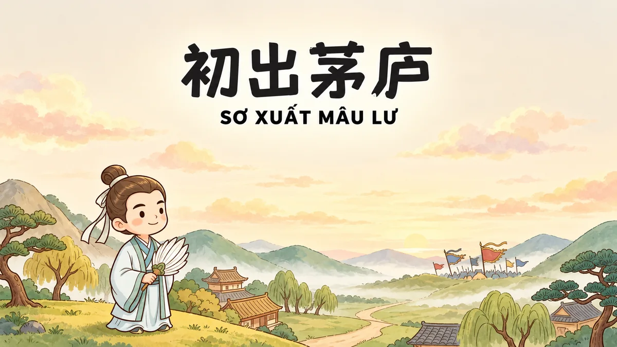 Ý Nghĩa Thành Ngữ Sơ Xuất Mâu Lư (初出茅庐): Điển Cố Hỏa Thiêu Bác Vọng & Năng Lực Trận Đầu - FoxHSK