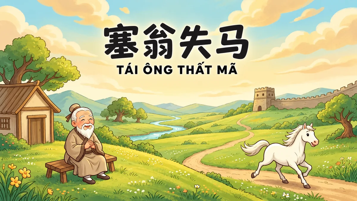 Ý Nghĩa Thành Ngữ Tái Ông Thất Mã (塞翁失马): Điển Cố Mất Ngựa Phúc Họa & Triết Lý An Nhiên - FoxHSK