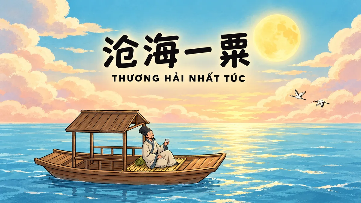 Ý Nghĩa Thành Ngữ Thương Hải Nhất Túc (沧海一粟): Điển Cố Tiền Xích Bích Phú Của Tô Đông Pha & Sự Khiêm Nhường Nhân Sinh - FoxHSK