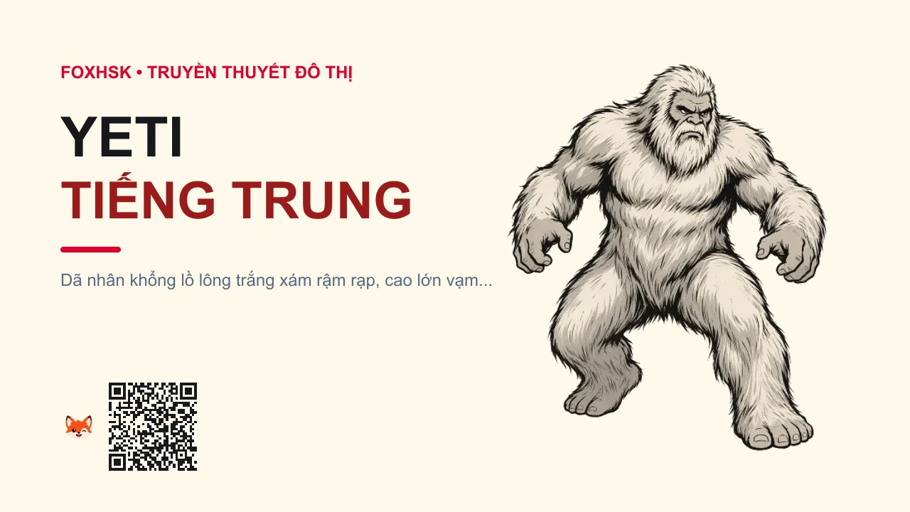 Yeti Tiếng Trung Là Gì? (雪人 - xuěrén) • Người Tuyết Dãy Himalaya, Phim Monsters Inc & Far Cry Valley of Yetis - FoxHSK