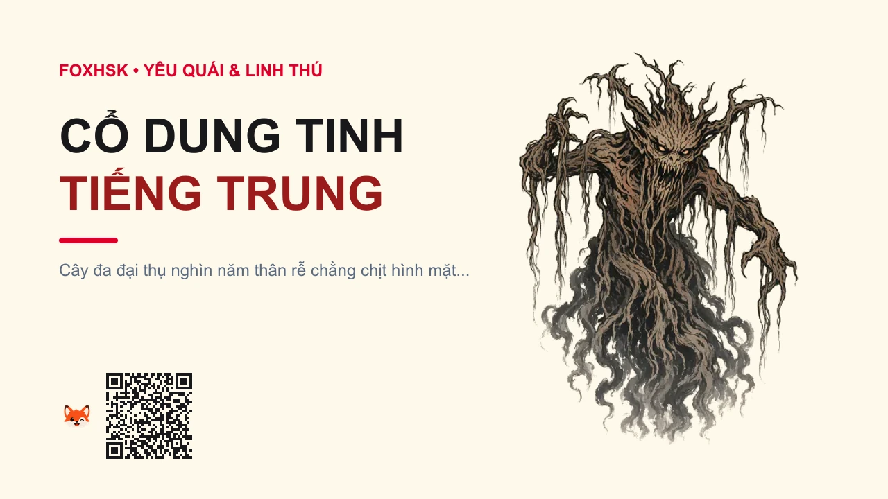 Cổ Dung Tinh Tiếng Trung Là Gì? (古榕精 - gǔróngjīng) • Nguồn Gốc Tín ngưỡng dân gian làng, Dấu Ấn Pop Culture & Phương Pháp Hóa Giải - FoxHSK