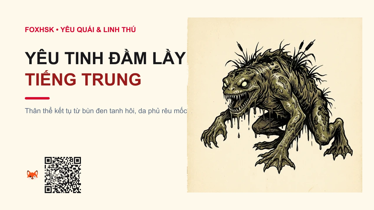 Yêu Tinh Đầm Lầy Tiếng Trung Là Gì? (沼泽怪 - zhǎozéguài) • Nguồn Gốc Cổ tích đầm lầy châu thổ, Dấu Ấn Pop Culture & Phương Pháp Hóa Giải - FoxHSK