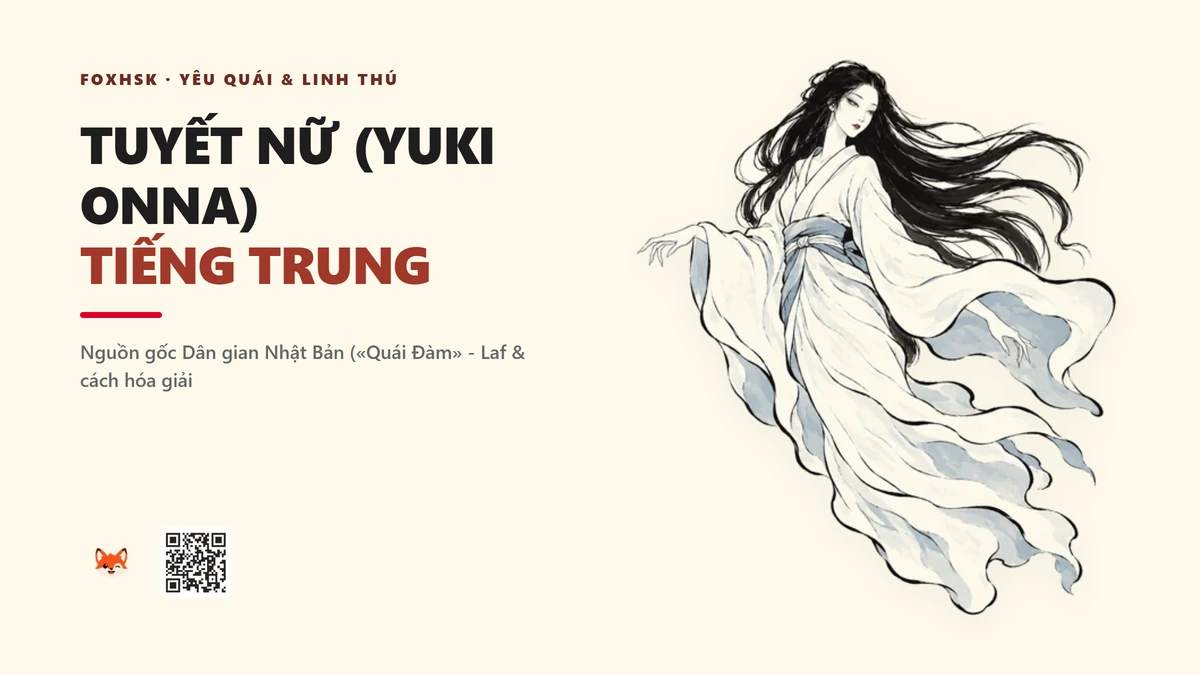 Tuyết Nữ (Yuki Onna) Tiếng Trung Là Gì? (雪女 - xuěnǚ) • Bà Chúa Tuyết Bách Quỷ Dạ Hành, Conan & Game Âm Dương Sư Onmyoji - FoxHSK