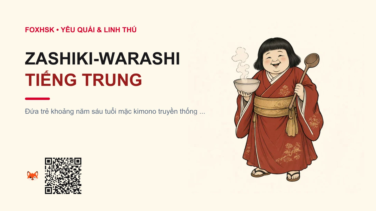 Zashiki-warashi Tiếng Trung Là Gì? (座敷童子 - zuòfūtóngzǐ) • Nguồn Gốc Truyền thuyết tỉnh, Dấu Ấn Pop Culture & Phương Pháp Hóa Giải - FoxHSK