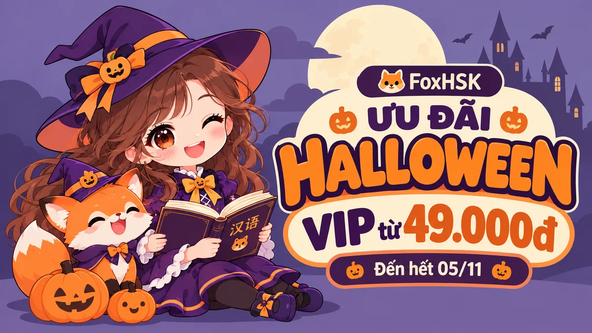 Foxi cùng cô phù thủy nhỏ đón Halloween, VIP từ 49.000đ đến hết 05/11