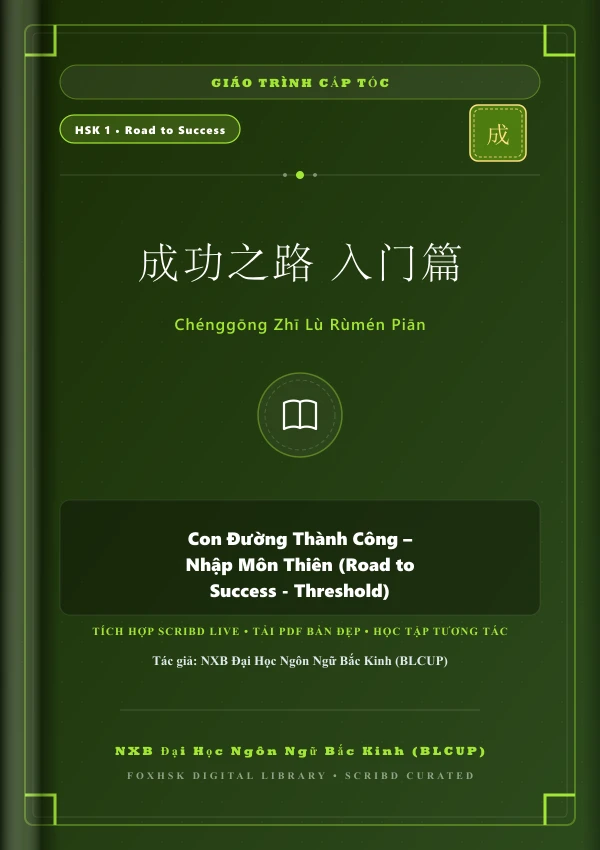 Bìa sách Con Đường Thành Công - Nhập Môn Thiên (Road to Success - Threshold)