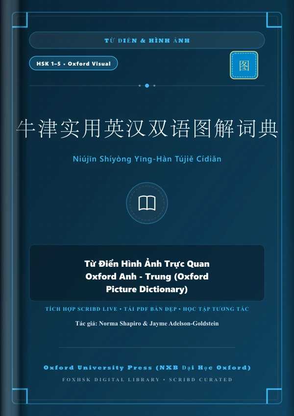 Bìa sách Từ Điển Hình Ảnh Trực Quan Oxford Anh - Trung (Oxford Picture Dictionary)